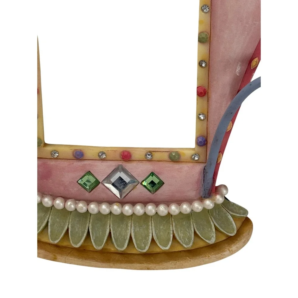 VTG Bombay Kids Princess Photo Frame Embellished With Jewels‎ Holds 3.5x4@ Photo